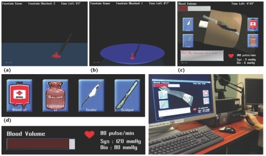 Learning blood management in orthopedic surgery through gameplay